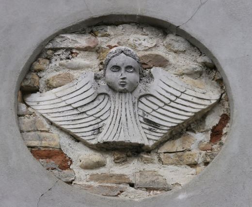 angyal dombormű